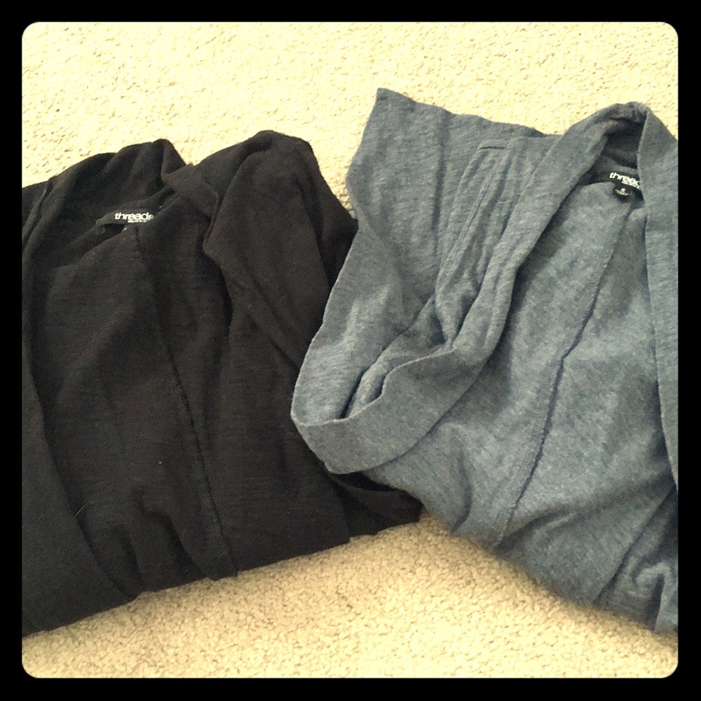 THREADS 100% cotton cardigan sweaters W/ pockets